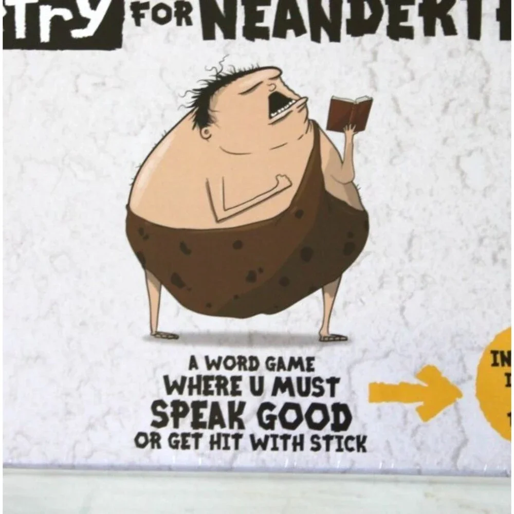 Poetry For Neanderthals Word Card Game 7+ New Sealed Family Fun Game